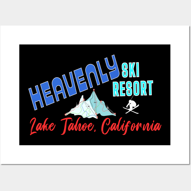 Heavenly Ski Resort Lake Tahoe U.S.A. Gift Ideas For The Ski Enthusiast. Wall Art by Papilio Art